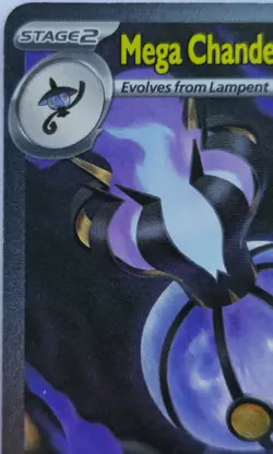 Pokemon TCG Pitch Black 115/084 Mega Chandelure Ex SIR Mint Pack Fresh - Image 5