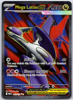 Mega Latias ex 163/132 Ultra Rare Mega Evolution Pokemon Holo Near Mint - Image 1