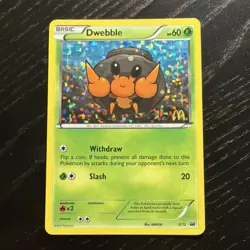 Pokemon Tcg Dwebble 3/12 McDonalds Collection 2012 Holo - Image 1