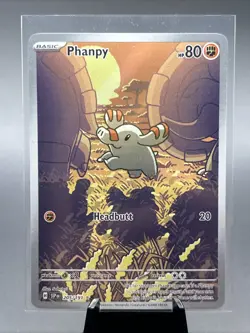 💎 Pokemon TCG Phanpy 205/191 Surging Sparks Illustration Rare Near Mint💎 - Image 1