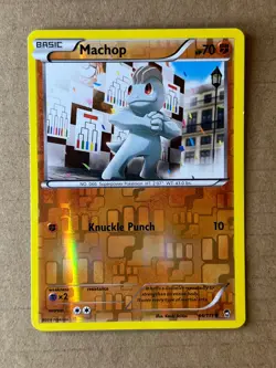 MACHOP 44/111 COMMON FURIOUS FISTS POKEMON REVERSE HOLO LIGHTLY PLAYED - Image 1