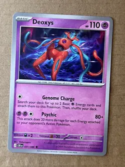 DEOXYS 031/086 UNCOMMON CHAOS RISING POKEMON NEAR MINT - Image 1