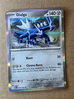 DIALGA 095/132 RARE MEGA EVOLUTION POKEMON HOLO NEAR MINT - Image 1