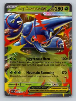 Pokemon ME02: Phantasmal Flames #004/094 Mega Heracross ex - Image 1