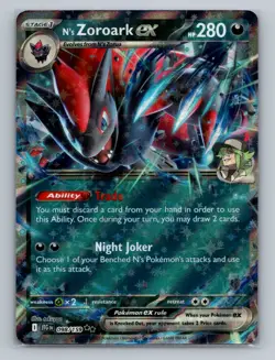 Pokemon SV09: Journey Together #098/159 N's Zoroark ex - Image 1