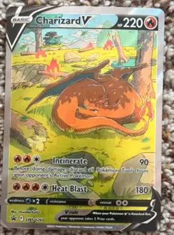 Charizard V SWSH260 Sword & Shield Promo Holo ENG 220 HP Oswaldo Kato - Image 1
