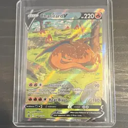 Charizard V SWSH260 Sword & Shield Promo Holo English 220 HP Oswaldo Kato - Image 1