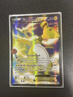 Pokemon TCG Ampharos EX XY Ancient Origins 87/98 Full Art Holo Near Mint - Image 1