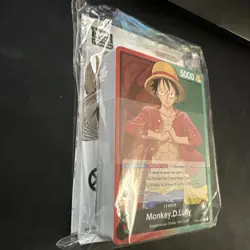 New Sealed Pre-Errata One Piece Monkey D. Luffy Demo Deck w Sealed Promo Pack - Image 2