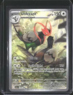 Unfezant 150/086 Holo Illustration Rare Black Bolt Pokemon NM/M - Image 1