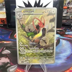 Pokemon TCG Unfezant 150/086 Black Bolt Illustration Rare Holo 150HP - Image 1