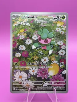 Fomantis 085/084 Pokemon TCG Pitch Black Illustration Rare English - NM - Image 1