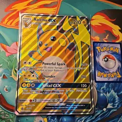 Pokemon Card Raichu GX SM90 Shining Legends Special Collection Promo Jumbo Card - Image 1