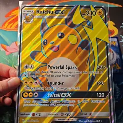 Pokemon Card Raichu GX SM90 Shining Legends Special Collection Promo Jumbo Card - Image 3