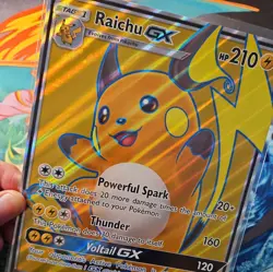 Pokemon Card Raichu GX SM90 Shining Legends Special Collection Promo Jumbo Card - Image 4