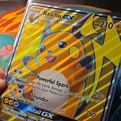 Pokemon Card Raichu GX SM90 Shining Legends Special Collection Promo Jumbo Card - Image 5