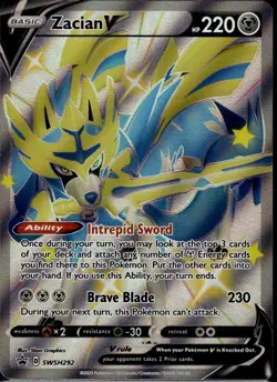 Zacian V (Shiny) - Holo Promo SWSH: Sword & Shield Promo Cards SWSH292 NM - Image 1