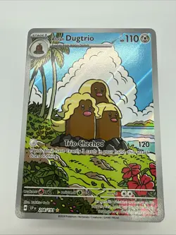 Pokemon TCG Dugtrio 208/191 Surging Sparks Illustration Rare Card - Image 1
