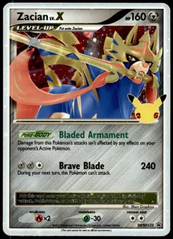 Zacian LV. X - Holo Promo SWSH: Sword & Shield Promo Cards SWSH135 NM - Image 1