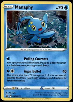 Manaphy Holo Promo SWSH: Sword & Shield Promo Cards SWSH275 NM - Image 1