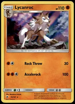 Lycanroc 76/147 (Water Web Holo) Promo Miscellaneous Cards & Products 076/147 NM - Image 1