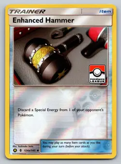 Enhanced Hammer - Reverse Holo Promo League & Championship Cards 124a/145 NM - Image 1