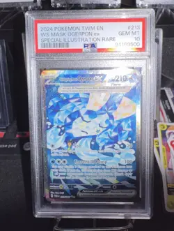 PSA 10 2024 WS MASK OGERPON EX 213 TWILIGHT MASQUERADE SIR POKEMON CARD - Image 2