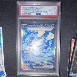 PSA 10 2024 WS MASK OGERPON EX 213 TWILIGHT MASQUERADE SIR POKEMON CARD - Image 4