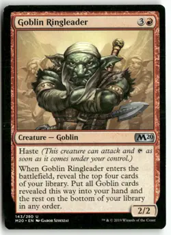 Goblin Ringleader 143 Uncommon Core Set 2020 Magic: The Gathering Lightly Played - Image 1