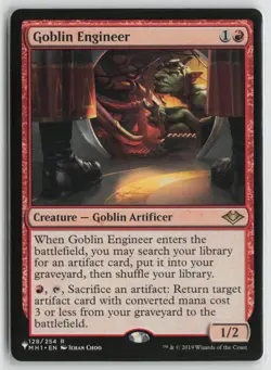 Goblin Engineer Lightly Played 128 The List Reprints Magic: The Gathering - Image 1