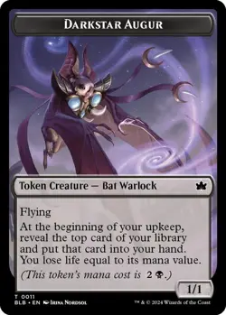 MTG Bloomburrow - Darkstar Augur 1/1 [Token] - Image 1