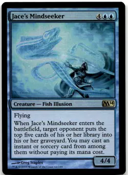 Jace's Mindseeker Foil R Magic 2014 (M14) 61 NM - Image 1