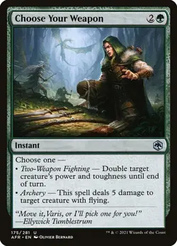 1x Choose Your Weapon - Foil NM Eng MTG - Adventures in the Forgotten Realms - Image 1
