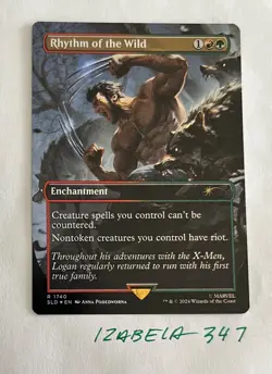 MTG Rhythm of the Wild RAINBOW FOIL Secret Lair x MARVEL #1740 NM/M - Image 1