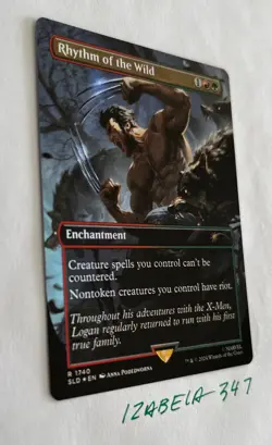 MTG Rhythm of the Wild RAINBOW FOIL Secret Lair x MARVEL #1740 NM/M - Image 2