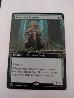 MTG Venerated Rotpriest Extended Art Phyrexia: All Will Be One 392 NM - Image 1