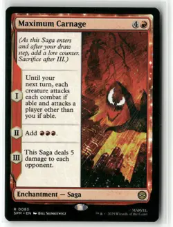 MTG Maximum Carnage 0083 Regular Marvel's Spider-Man NM SPM - Image 1