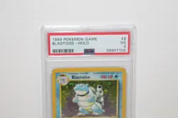 Vintage 1999 Blastoise Original Base Set Holo #2/102 Pokemon Card PSA Graded 3 - Image 4
