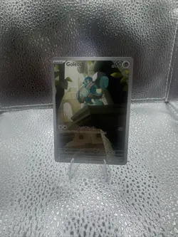 Pokemon TCG Golett 122/086 SV Black Bolt Holo Illustration Rare Card - Image 1