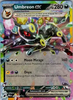 Umbreon ex Prismatic Evolutions 060/131 Holo Double Rare Pokemon Near Mint - Image 1