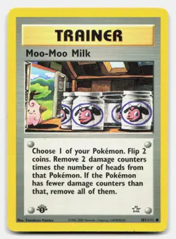 Moo-Moo Milk 101/111 Common Neo Genesis Pokemon 1st Edition MP - Image 1