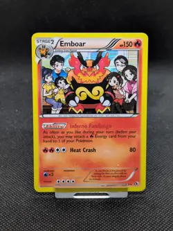 Emboar 27/113 Holo Rare Legendary Treasures Pokemon LP EXCELLENT - Image 1