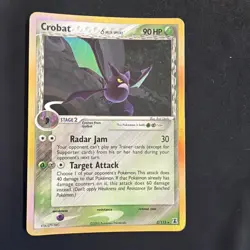 Pokemon TCG Crobat Delta Species 2/113 Delta Species Holo HP - Image 1