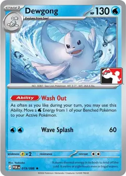 Dewgong 019/088 Rare Prize Pack Series Cards Pokemon NM/M - Image 3