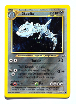 Steelix 15/111 Neo Genesis Holo Rare N1 Metal Unlimited 2000 Pokemon NM - Image 1