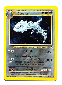 Steelix 15/111 Neo Genesis Holo Rare N1 Metal Unlimited 2000 Pokemon NM - Image 4