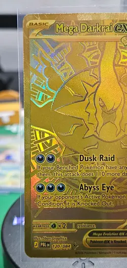 Pokemon TCG Mega Darkrai EX Gold Hyper Rare 120/084 - Image 2