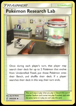 Pokemon Research Lab Uncommon SM - Unified Minds 205/236 NM - Image 1