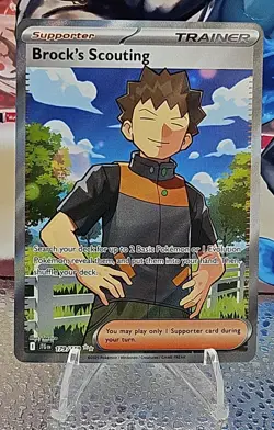 Pokemon Brock's Scouting 179/159 Sv09: Journey Together Full Art Holo - Image 1