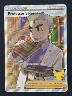 Professor's Research [Professor Oak] (Full Art) 024/025 Holo Pokemon Single - Image 1